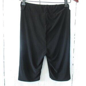 New Pretty Little Thing Bike Shorts 6 S M High Rise Waist Black Slinky Cycling